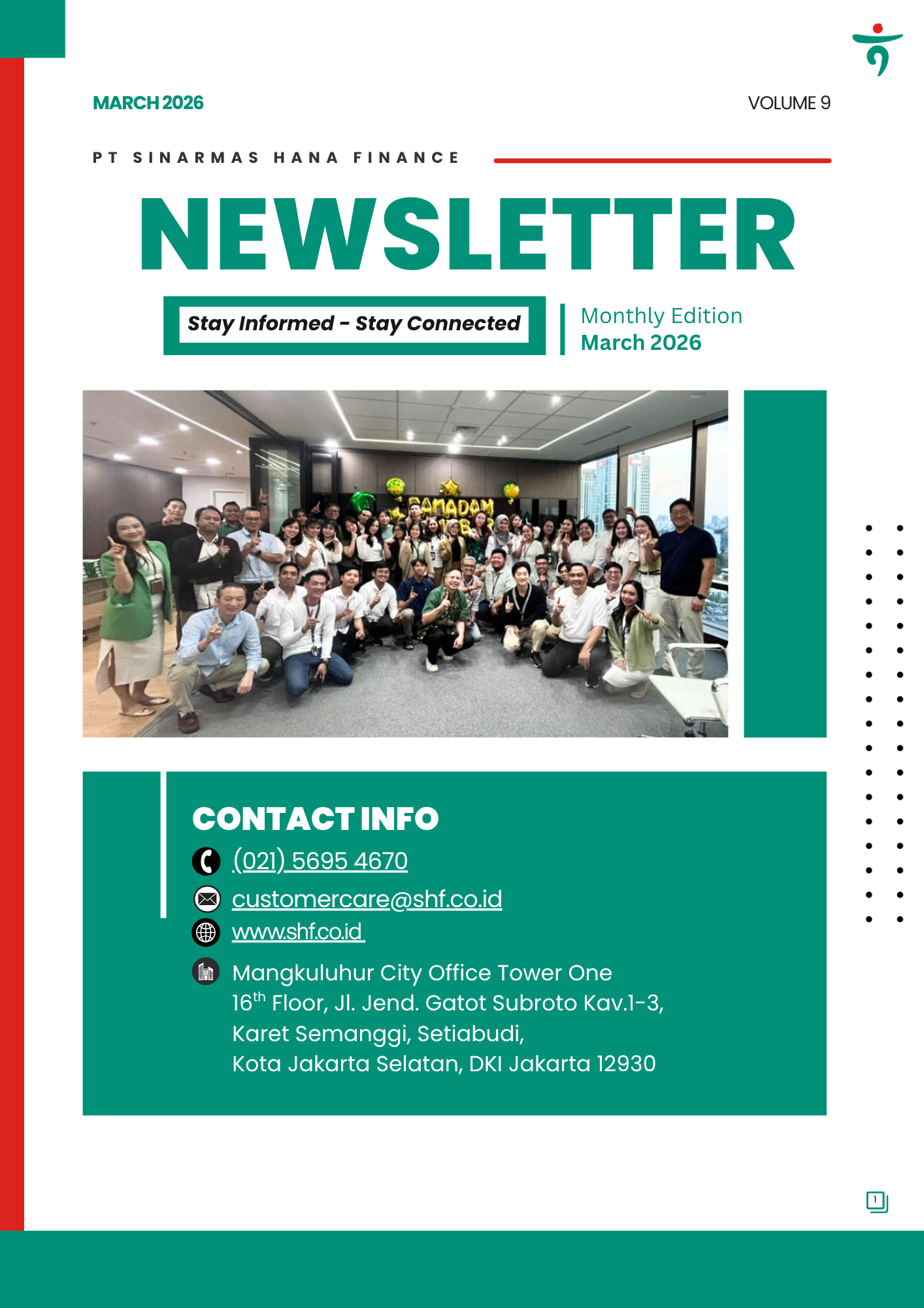 SHF Newsletter